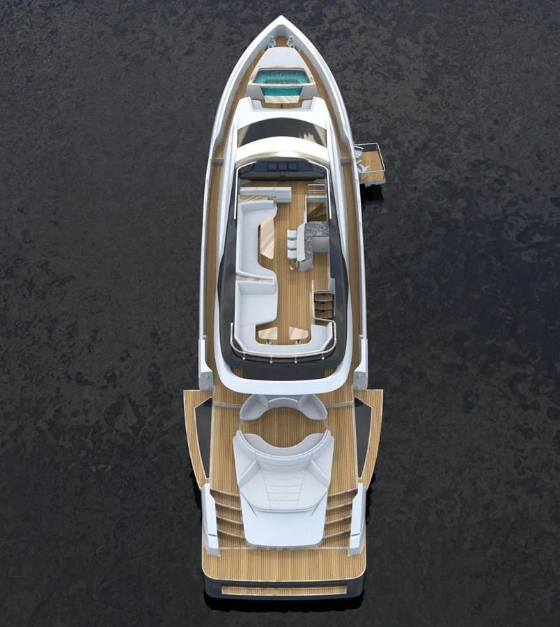 a white and gold object aboard 2024 LAZZARA LSY 120 Yacht for Sale