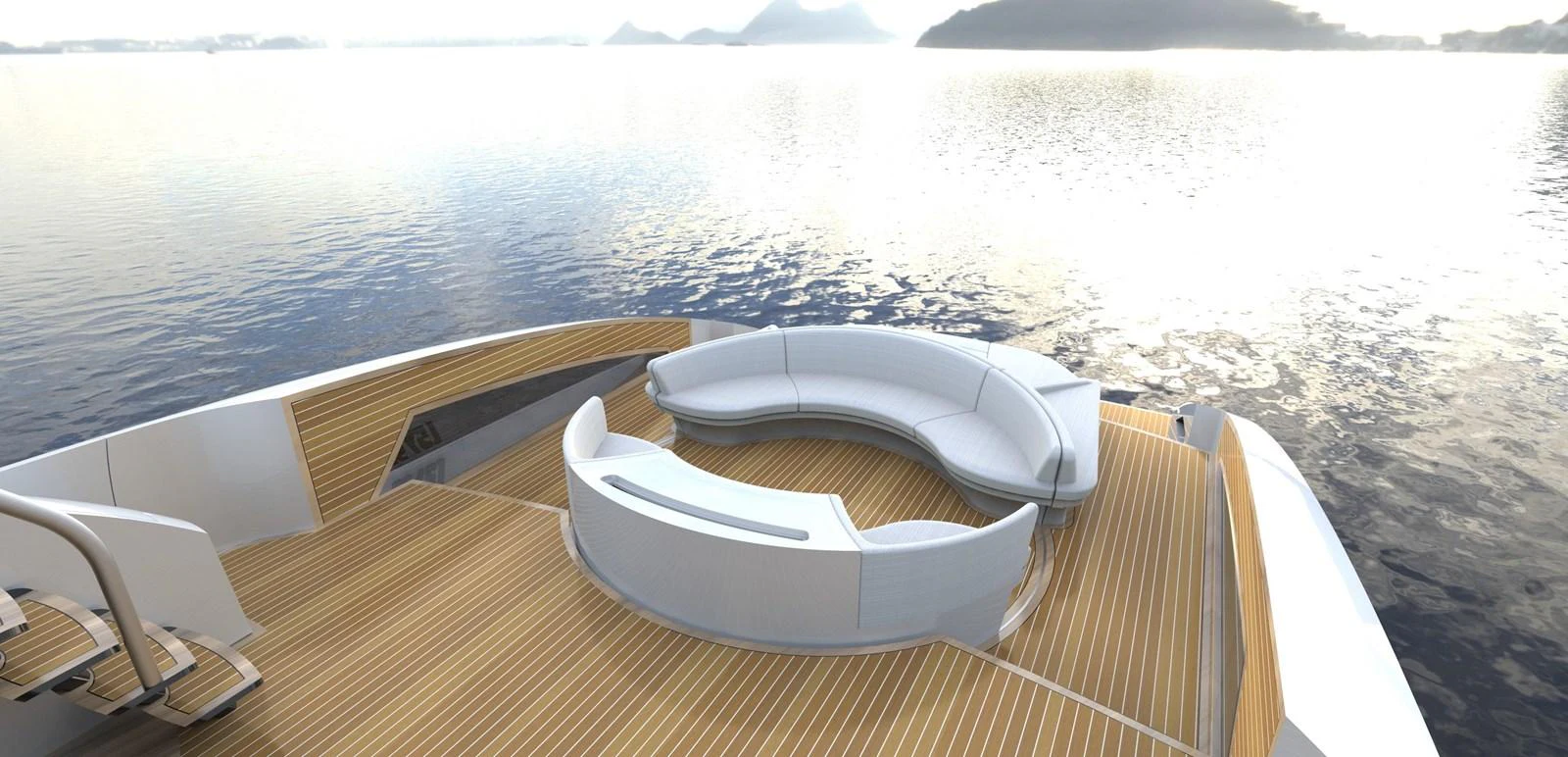 a boat on a body of water aboard 2024 LAZZARA LSY 120 Yacht for Sale