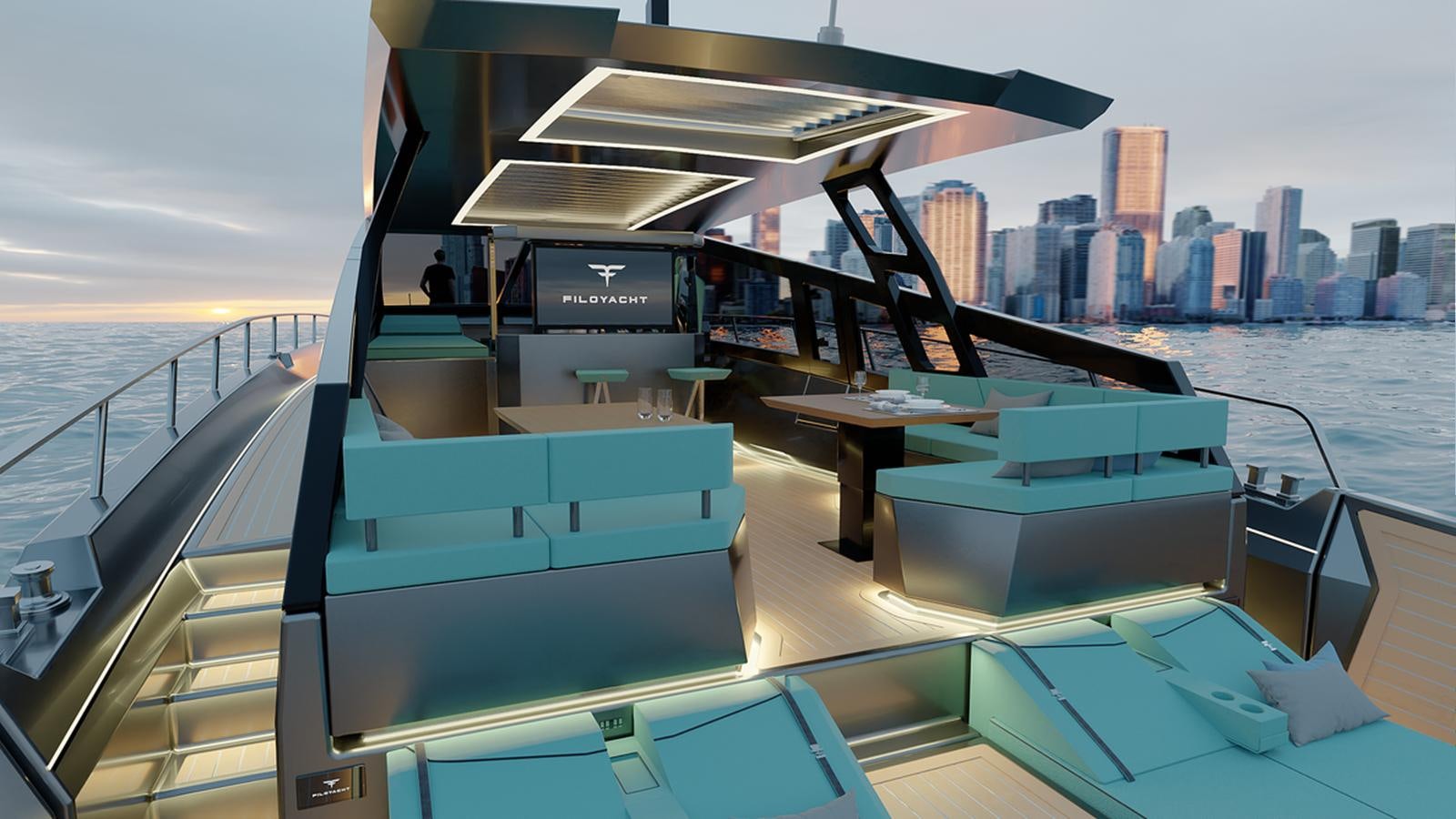 a boat on the water aboard SUERT 70 Yacht for Sale