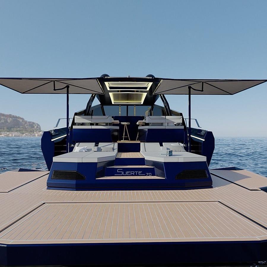 a boat on a dock aboard SUERT 70 Yacht for Sale