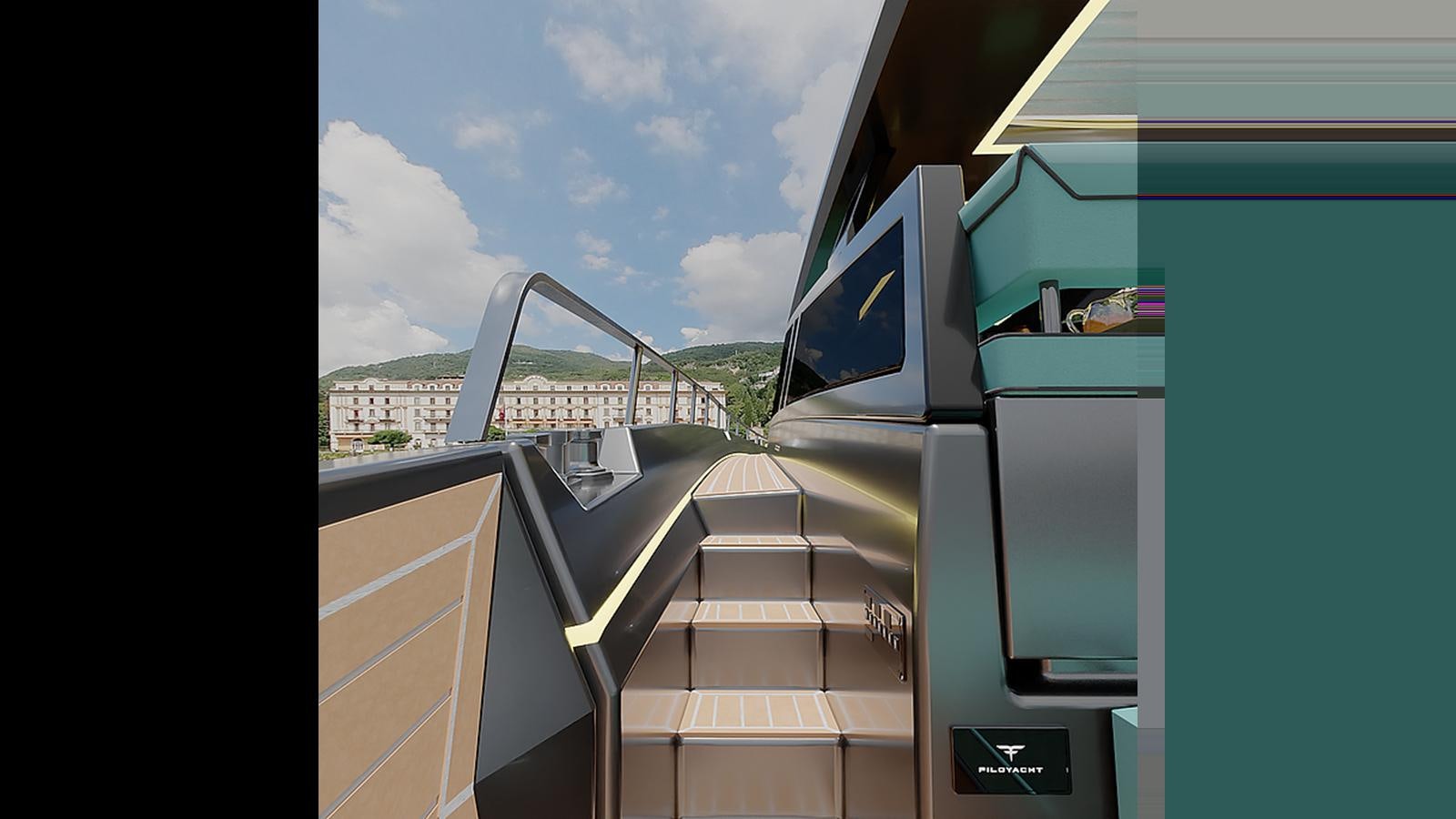 a computer screen on a window aboard SUERT 70 Yacht for Sale