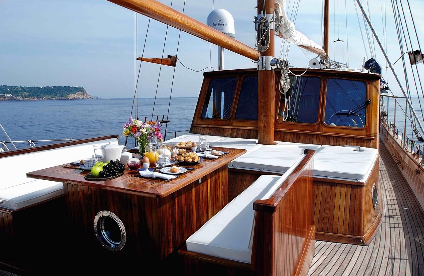 a boat on the water aboard LIANA H Yacht for Sale
