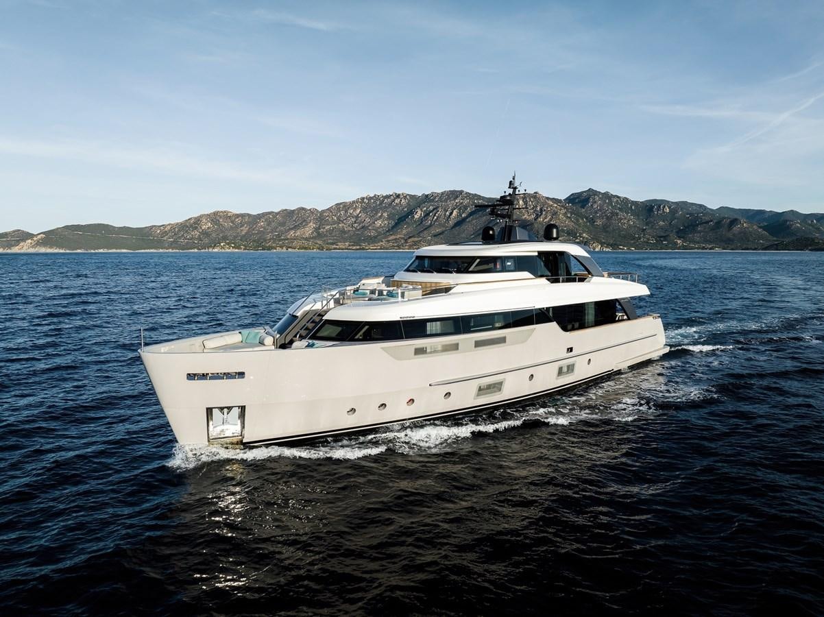 a white yacht in the water aboard STONE HILLS Yacht for Sale