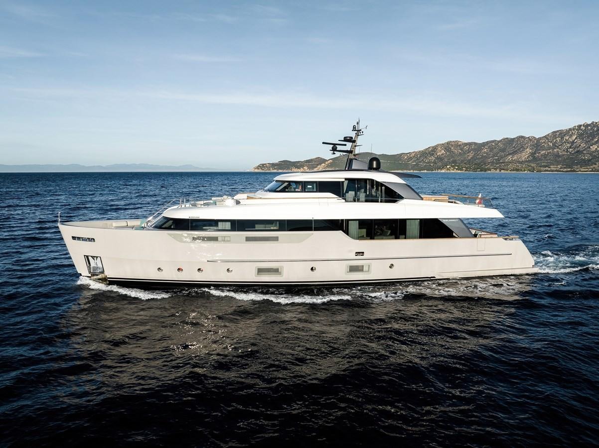a boat in the water aboard STONE HILLS Yacht for Sale