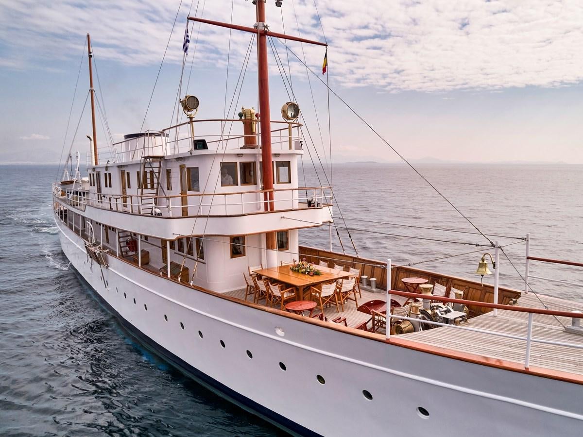 a boat on the water aboard MADIZ Yacht for Sale
