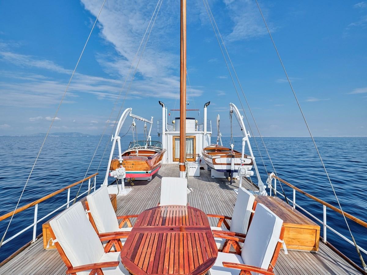 a boat on the water aboard MADIZ Yacht for Sale