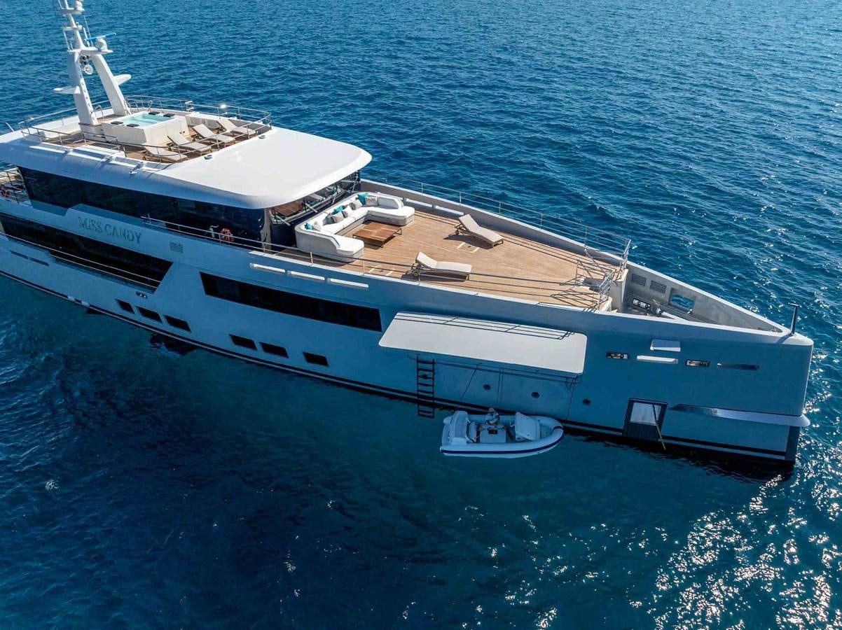 a boat on the water aboard MISS CANDY Yacht for Sale