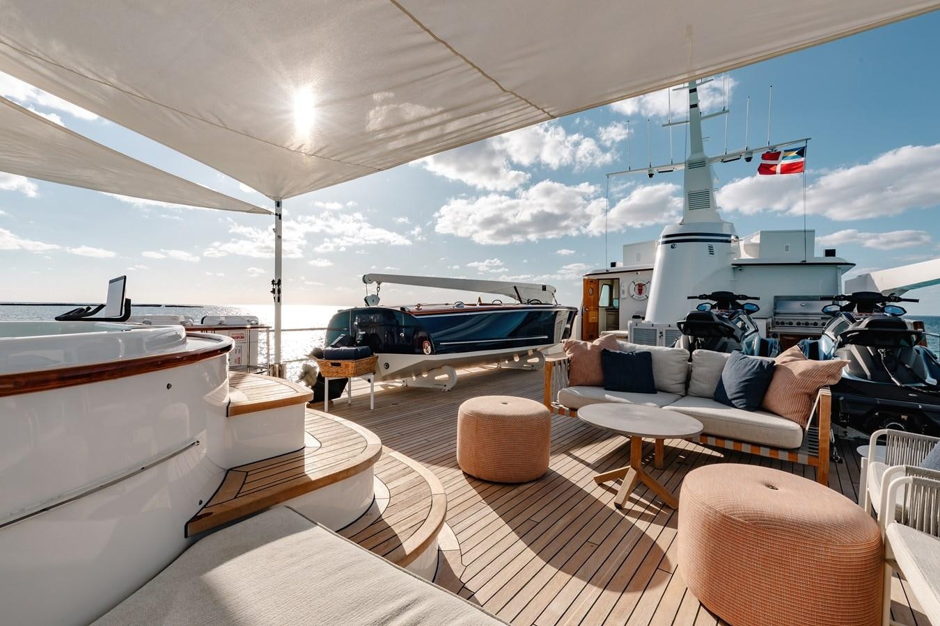 a boat on a boat aboard CALYPSO Yacht for Sale