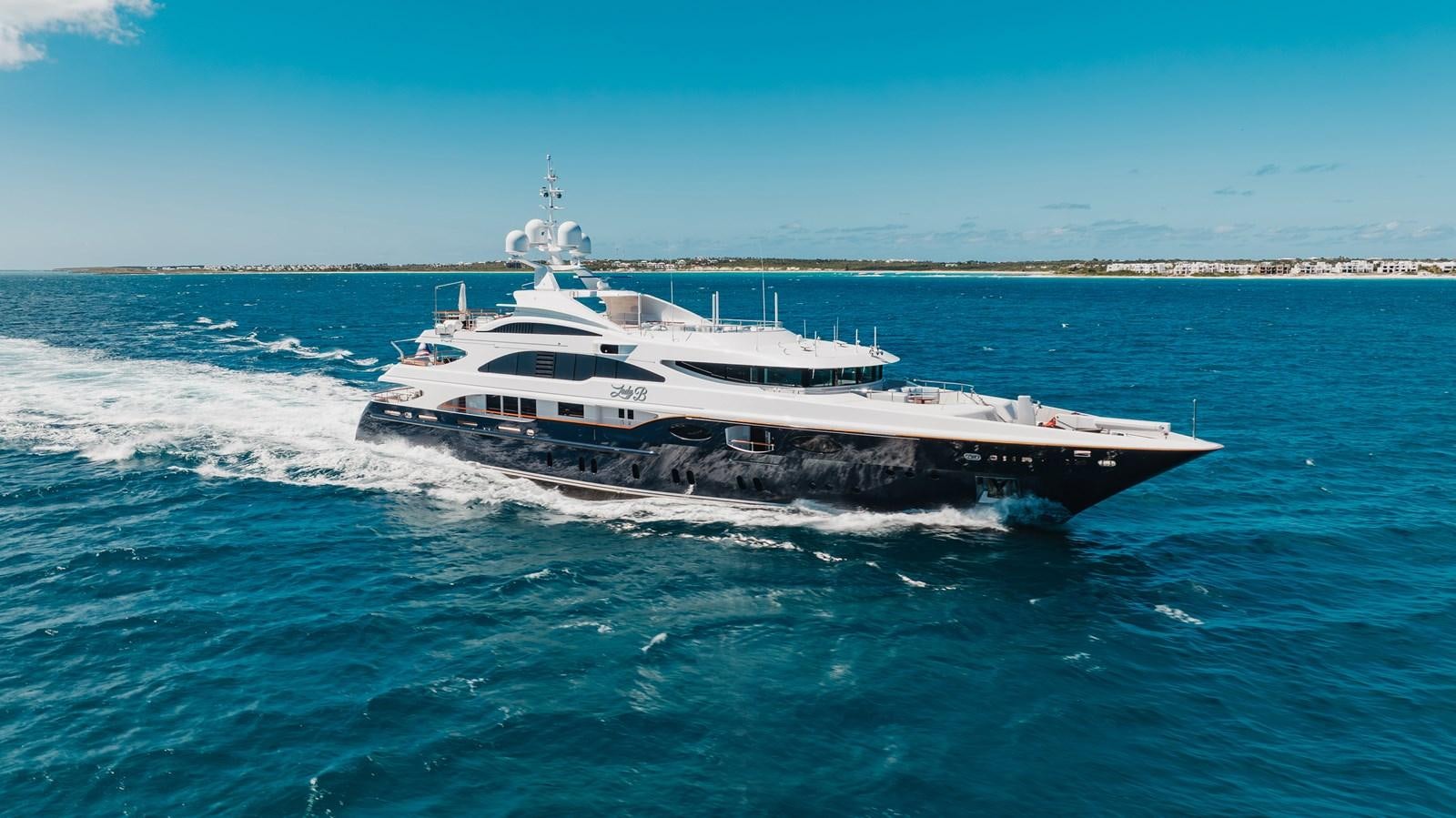 a boat on the water aboard LADY B Yacht for Sale