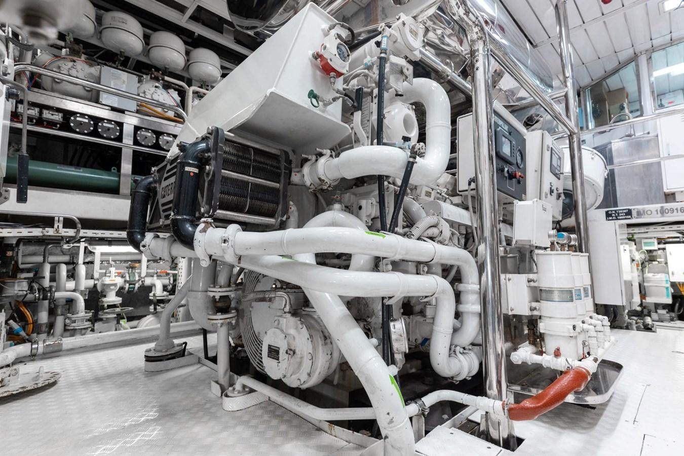 a machine in a room aboard LADY B Yacht for Sale