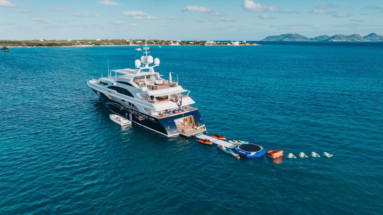 a boat on the water aboard LADY B Yacht for Sale