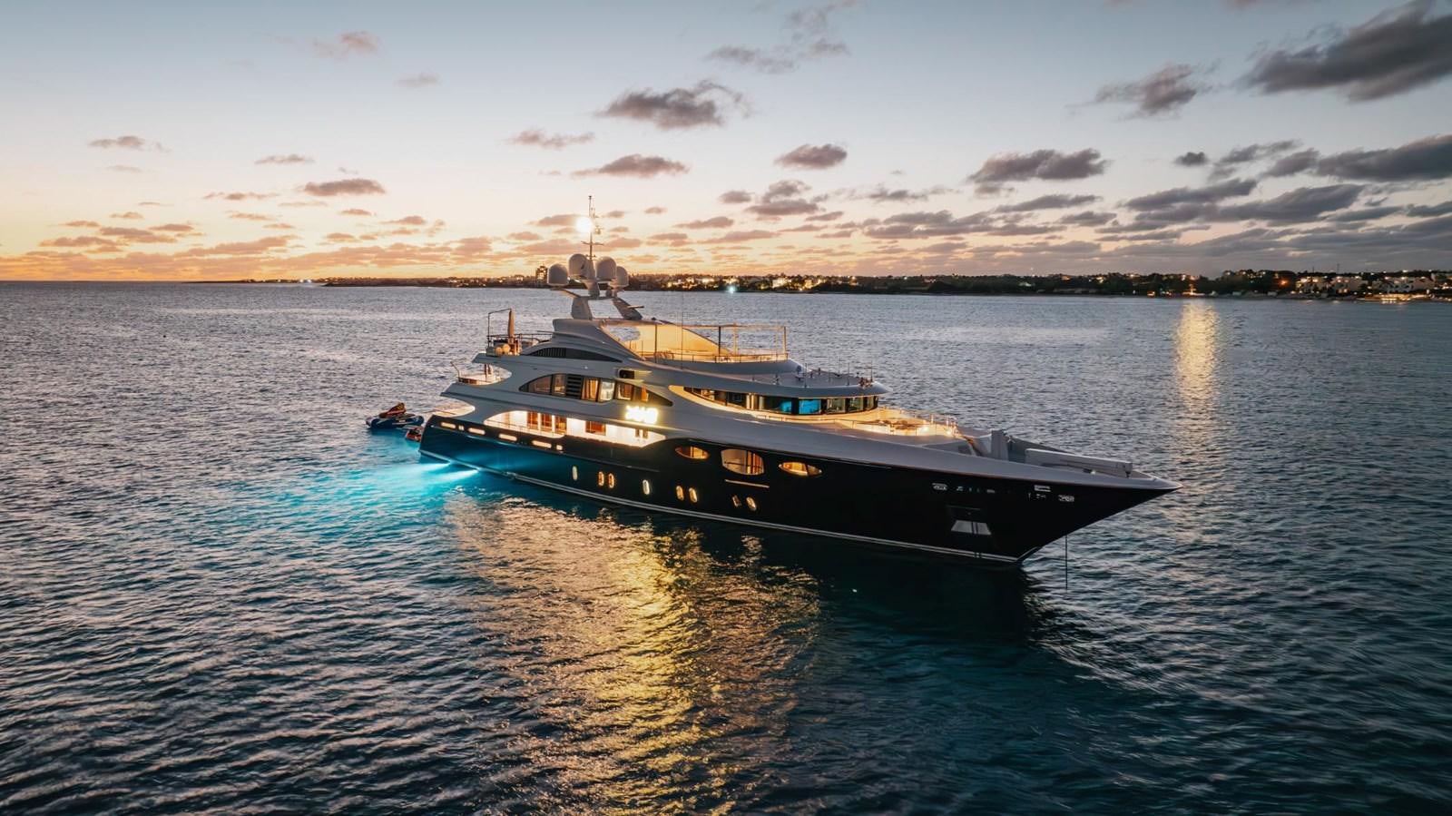 a boat on the water aboard LADY B Yacht for Sale