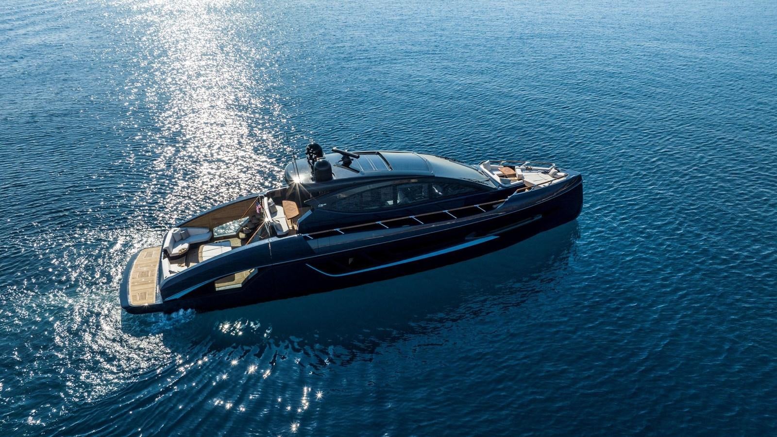 a boat on the water aboard 2024 LAZZARA LSX 67 Yacht for Sale