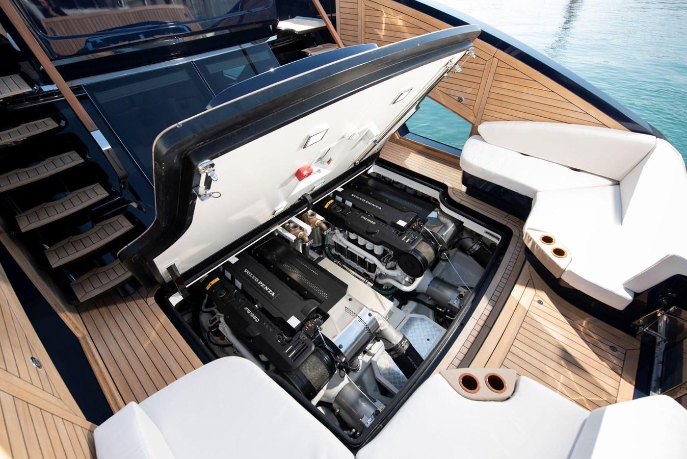 the inside of a boat aboard 2024 LAZZARA LSX 67 Yacht for Sale