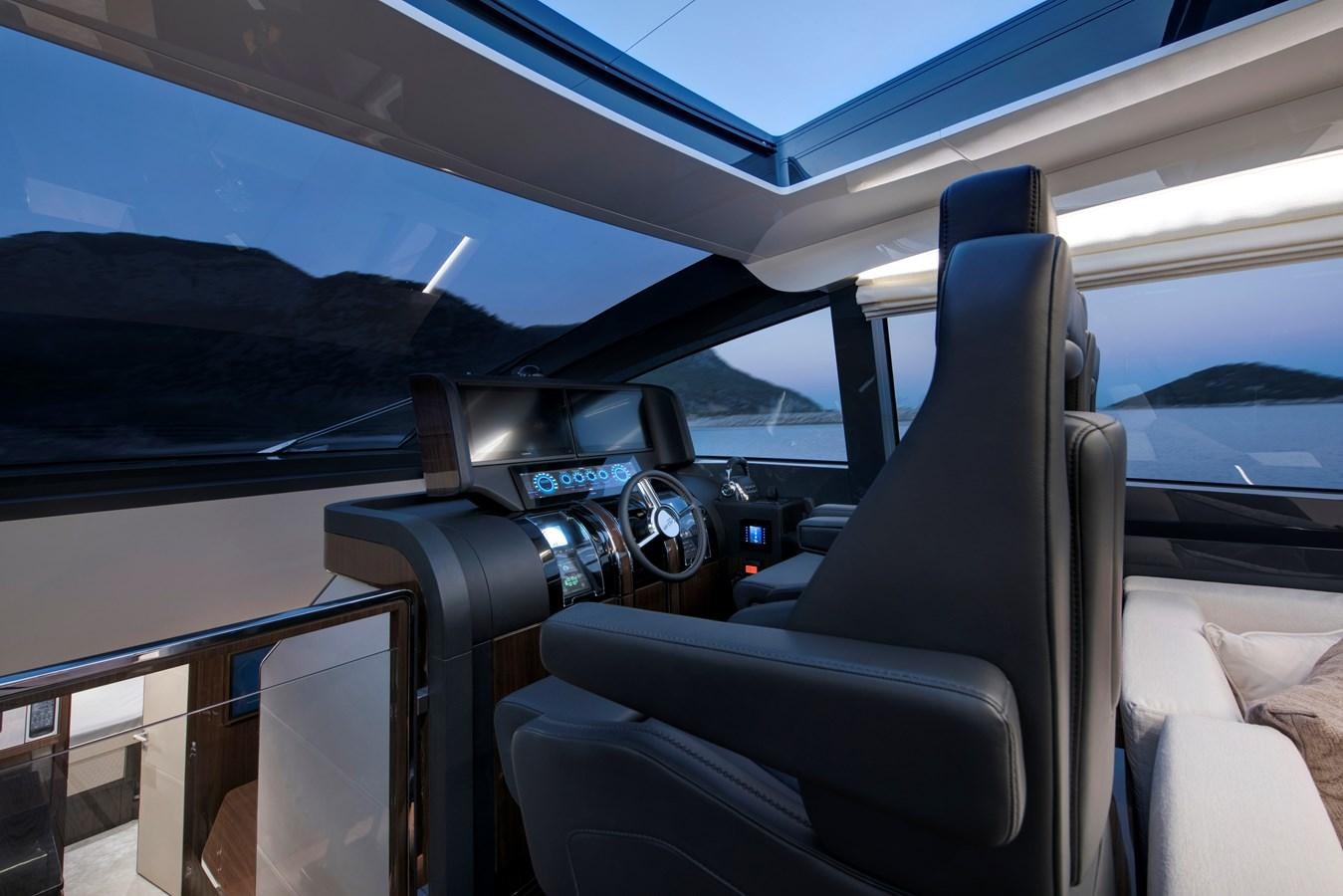 the interior of a car aboard LSX 67 SPORT EXPRESS Yacht for Sale