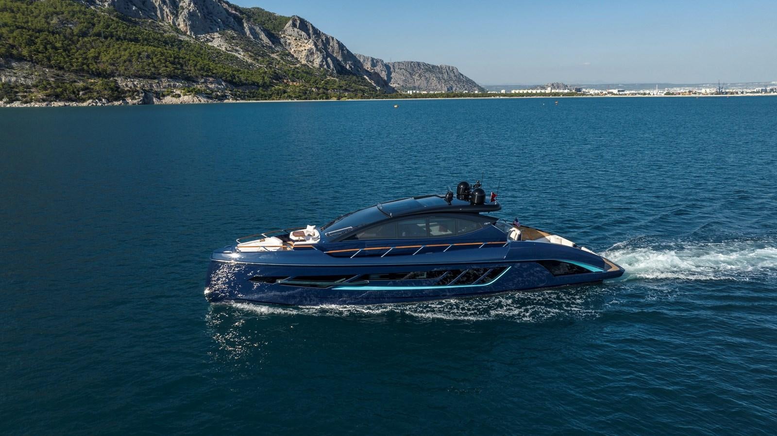a boat on the water aboard LSX 67 SPORT EXPRESS Yacht for Sale