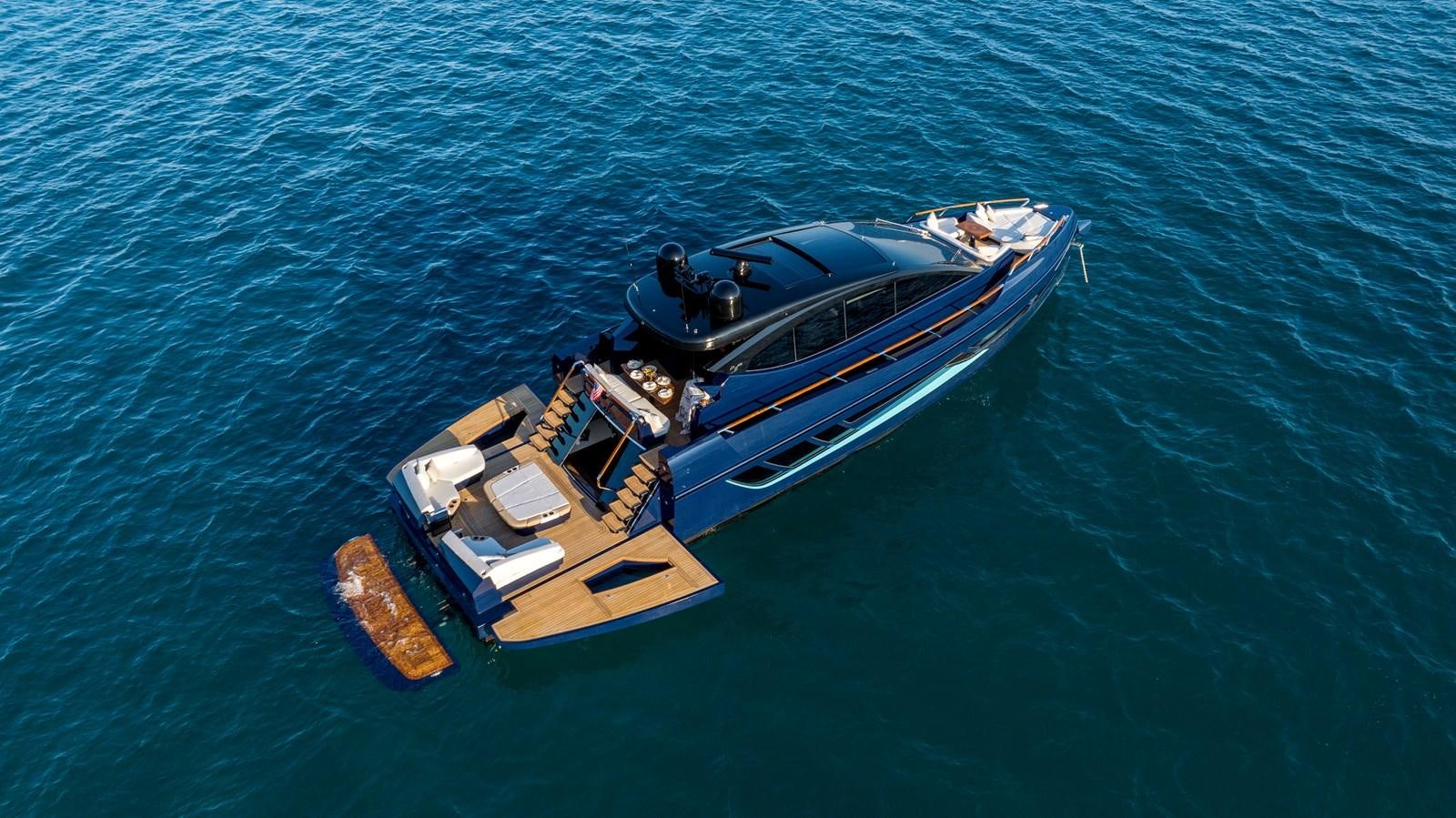 a boat in the water aboard LSX 67 SPORT EXPRESS Yacht for Sale