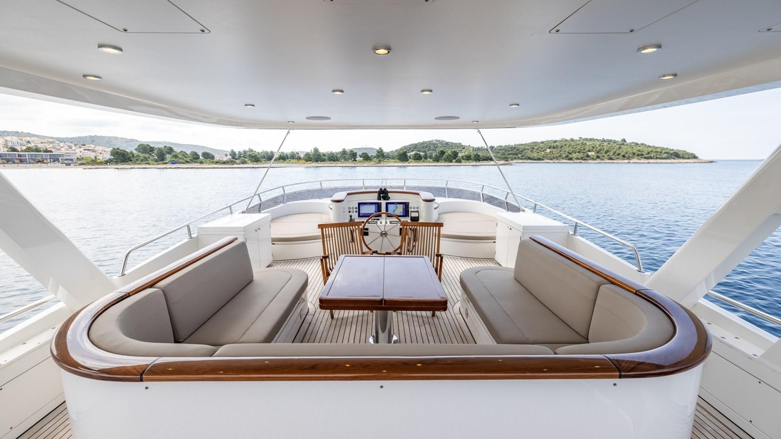 a boat on the water aboard SEA BREEZE II Yacht for Sale