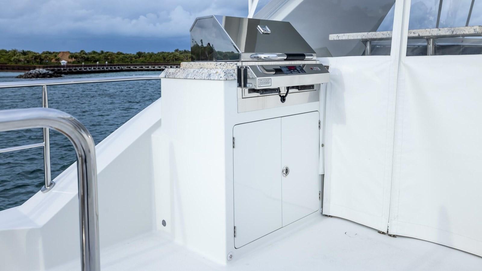 a white machine on a boat aboard CRUMDALE Yacht for Sale