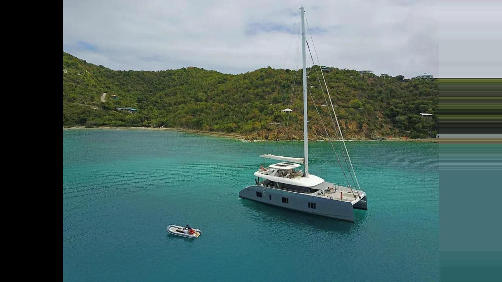 a boat sailing in the water aboard SEACLUSION Yacht for Sale