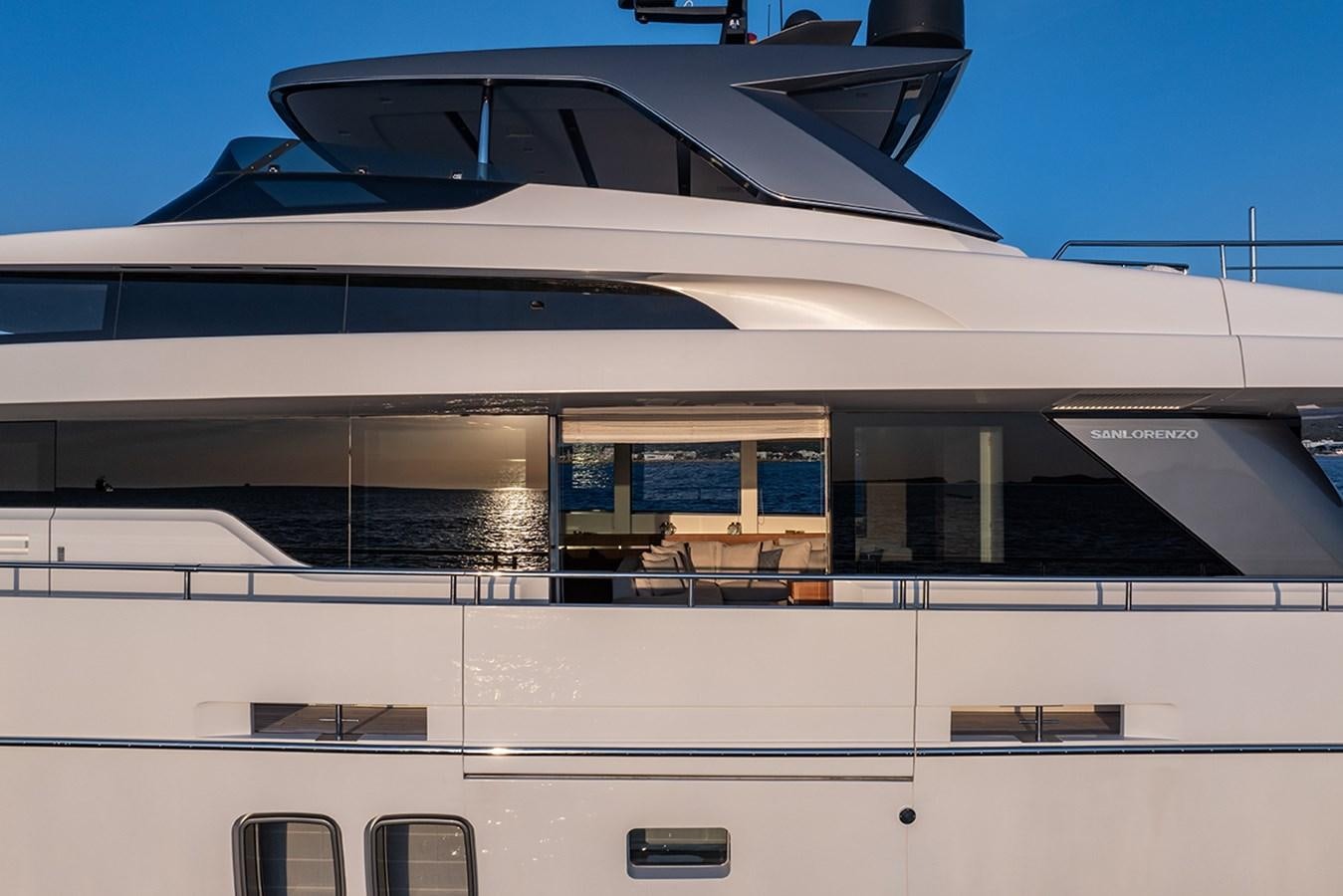 a large white building aboard COBANA Yacht for Sale