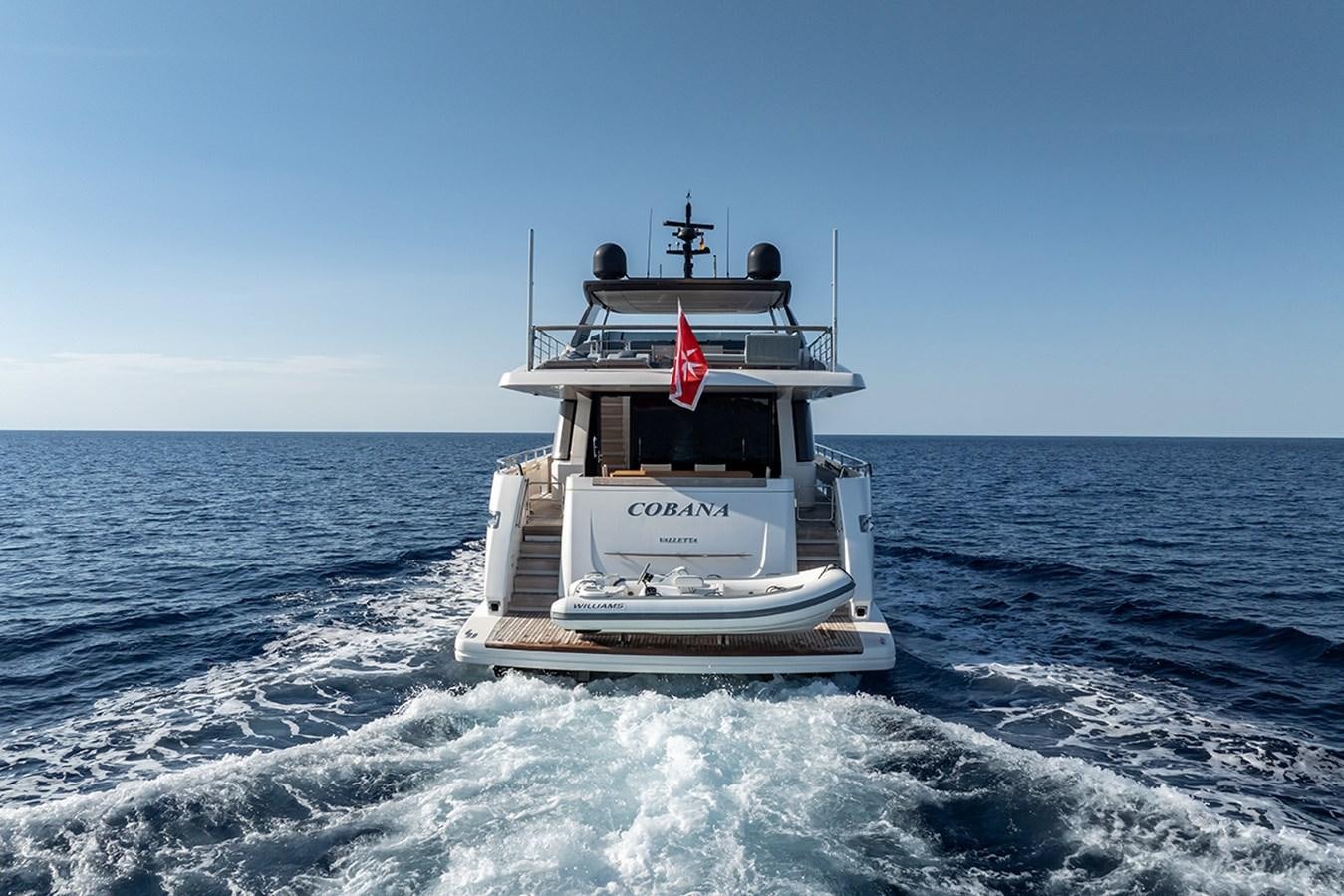 a boat in the water aboard COBANA Yacht for Sale