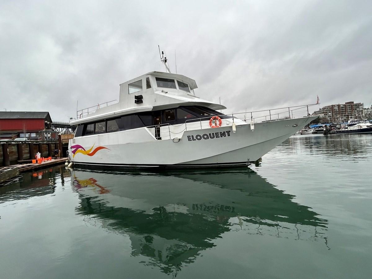 a boat on the water aboard 1990 PALMER MARINE 68 Yacht for Sale