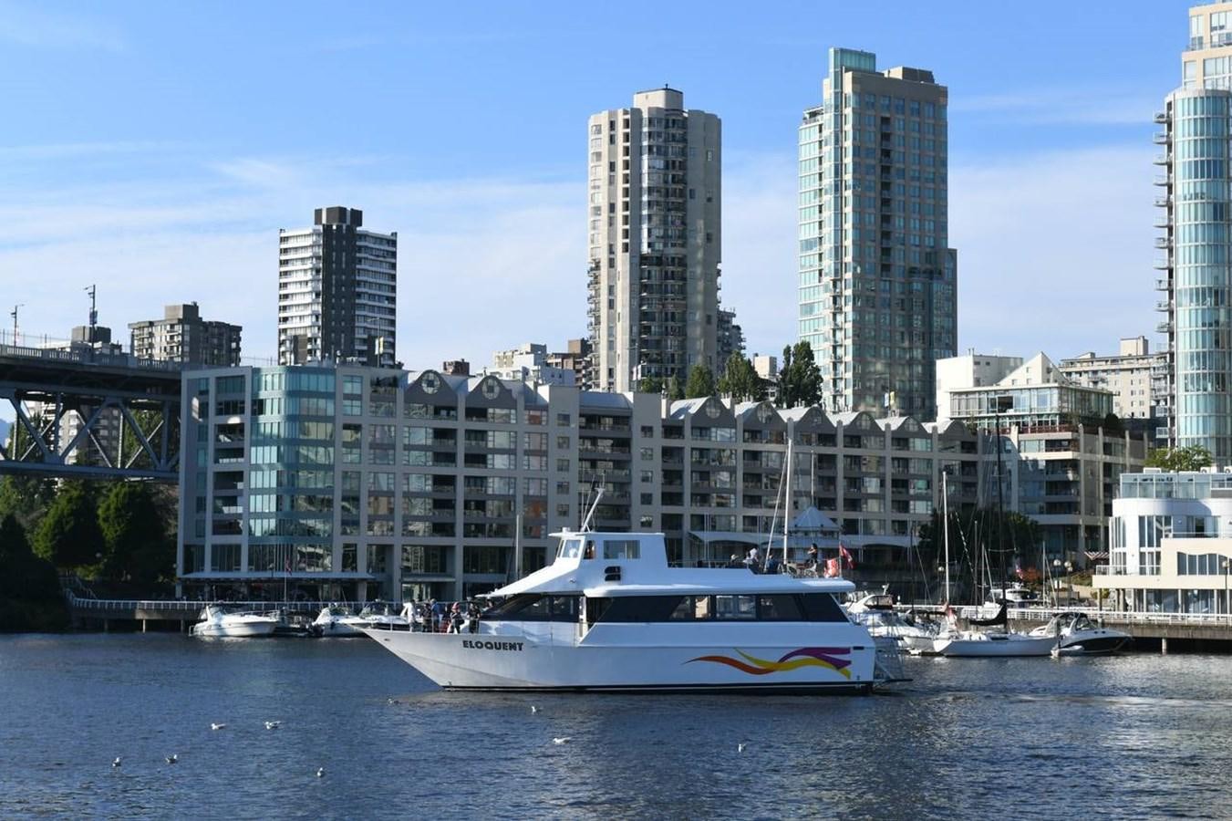 a boat in the water aboard 1990 PALMER MARINE 68 Yacht for Sale
