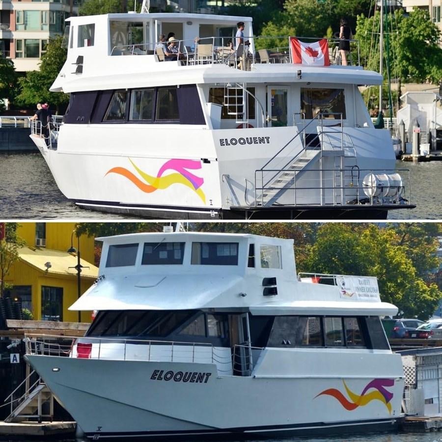 a group of boats on a river aboard 1990 PALMER MARINE 68 Yacht for Sale