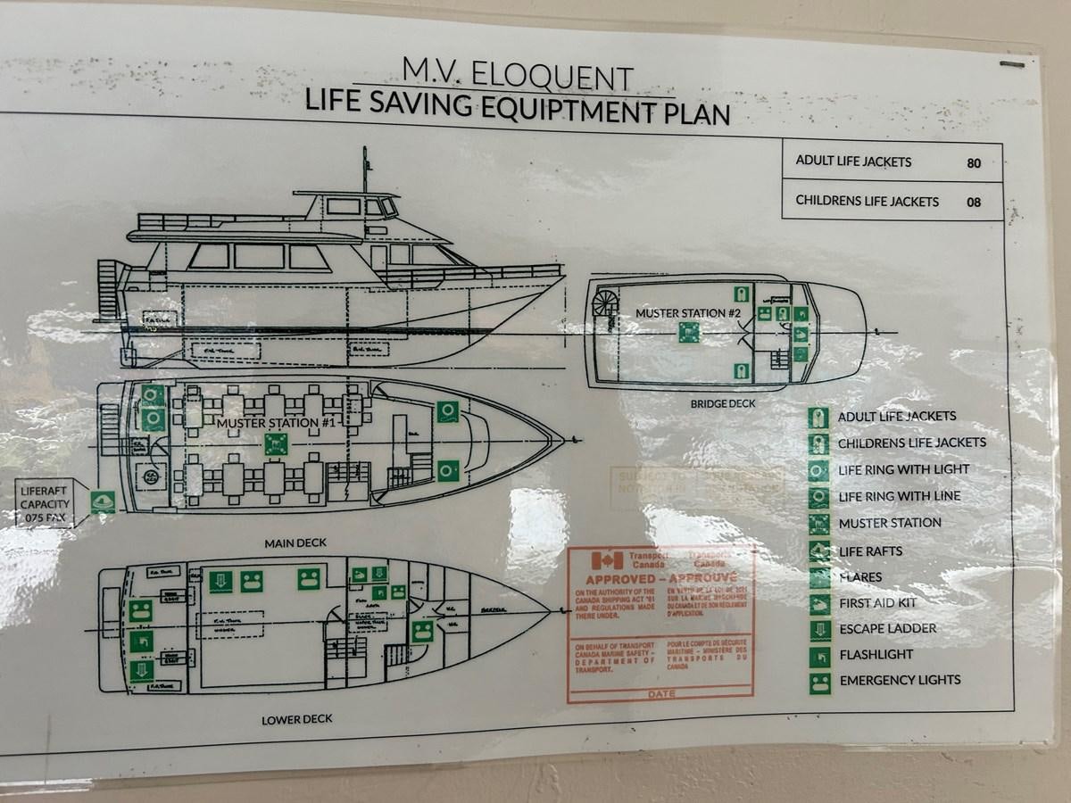 diagram aboard 1990 PALMER MARINE 68 Yacht for Sale