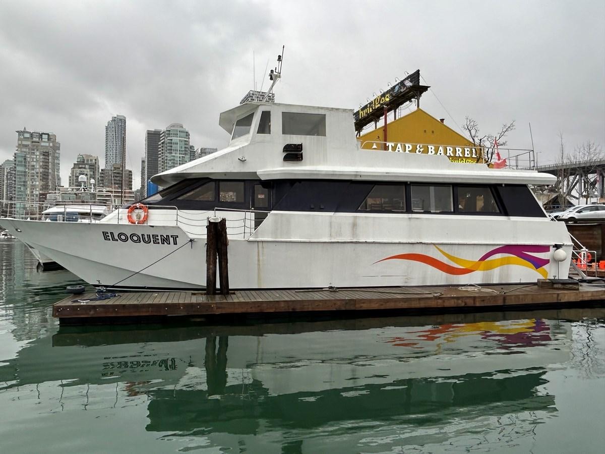 a boat on the water aboard 1990 PALMER MARINE 68 Yacht for Sale