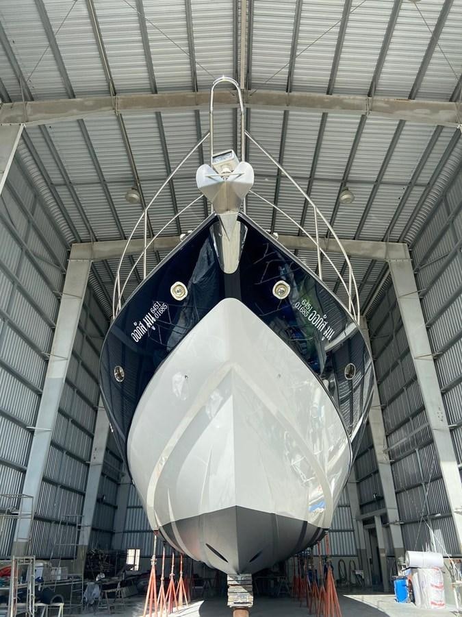a large satellite dish from a ceiling aboard AUGUST MOON Yacht for Sale