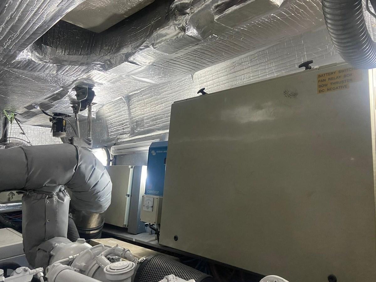 a large white machine aboard AUGUST MOON Yacht for Sale