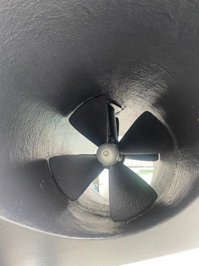 a close up of a black object aboard AUGUST MOON Yacht for Sale