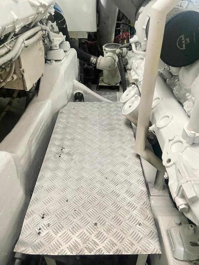 a machine with a large metal tube aboard AUGUST MOON Yacht for Sale