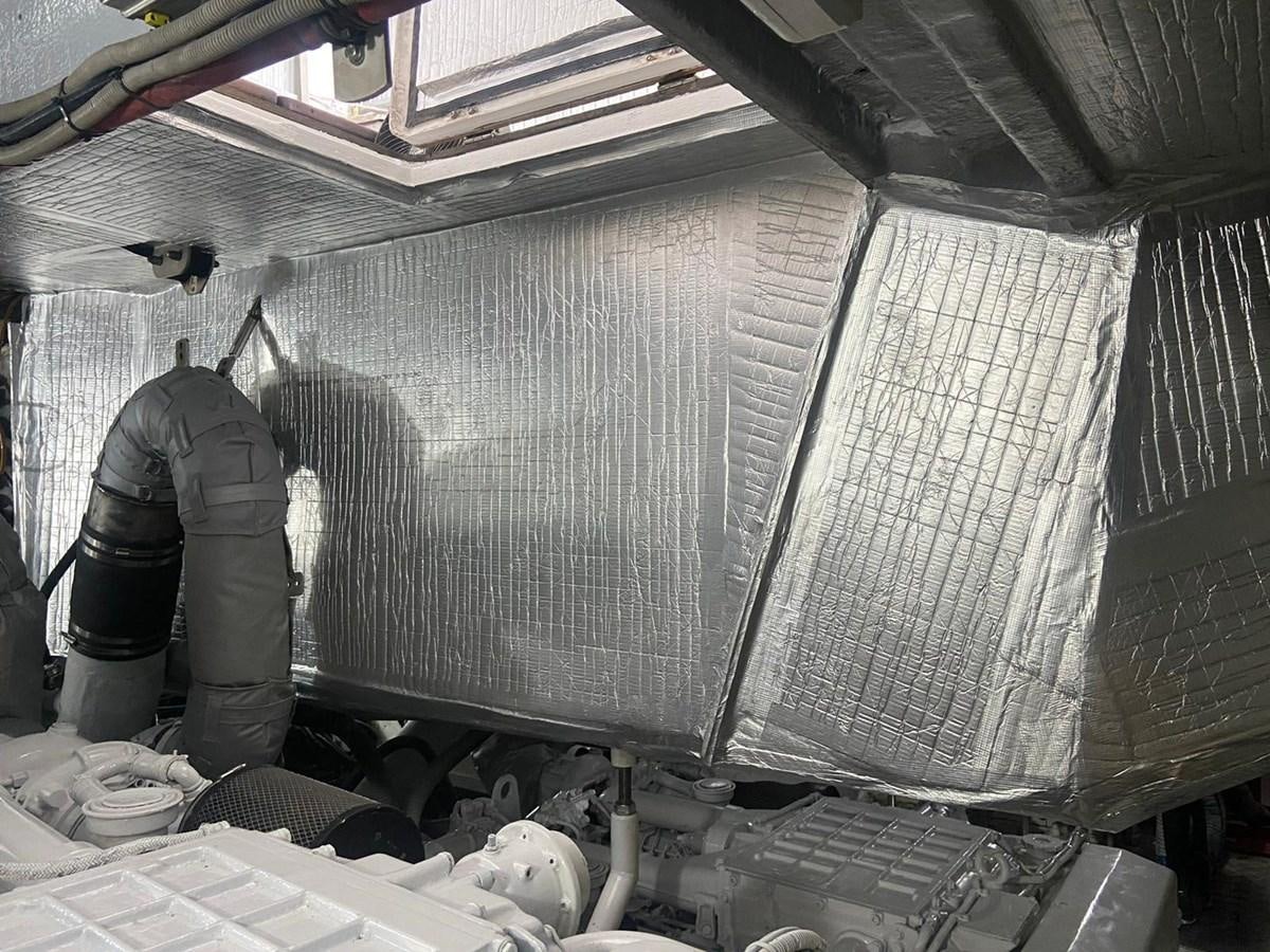 a person working in a room aboard AUGUST MOON Yacht for Sale
