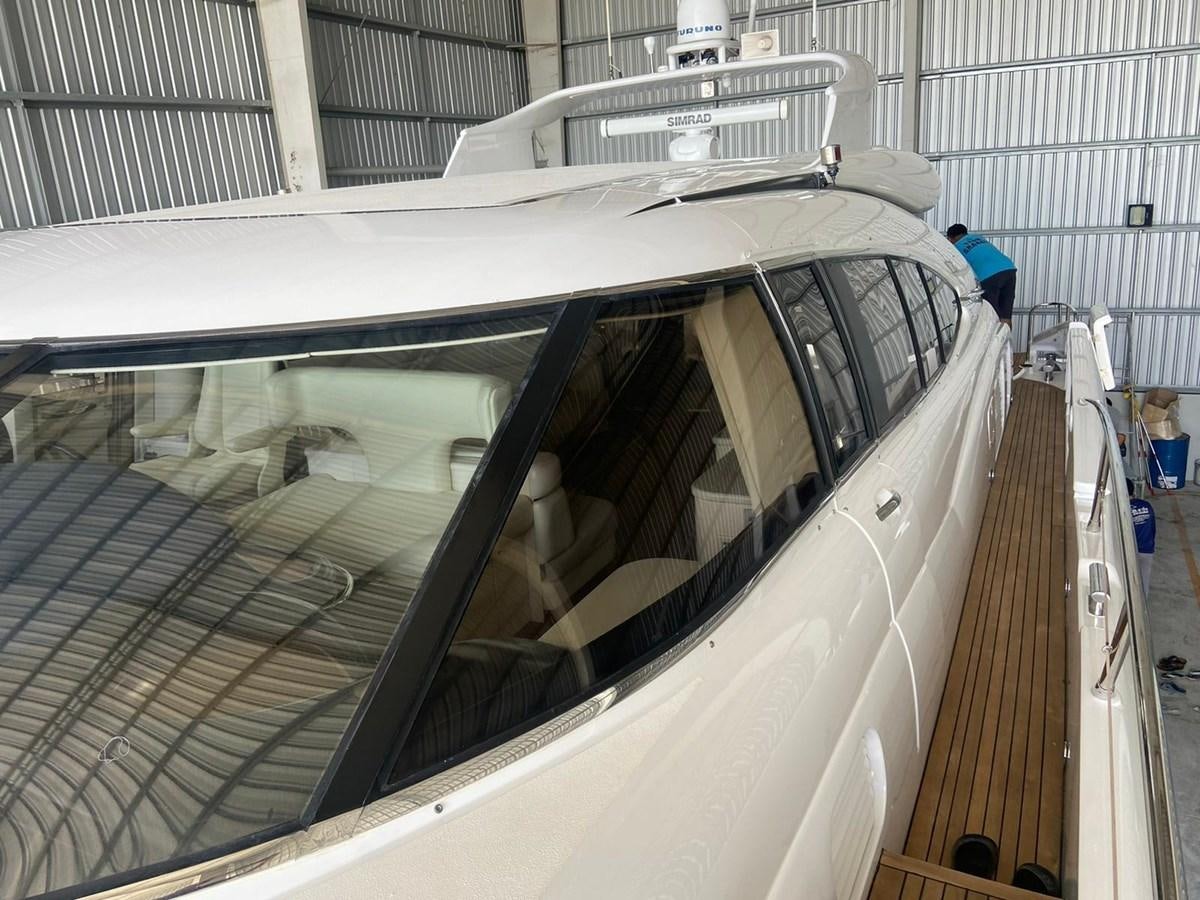 a train in a factory aboard AUGUST MOON Yacht for Sale