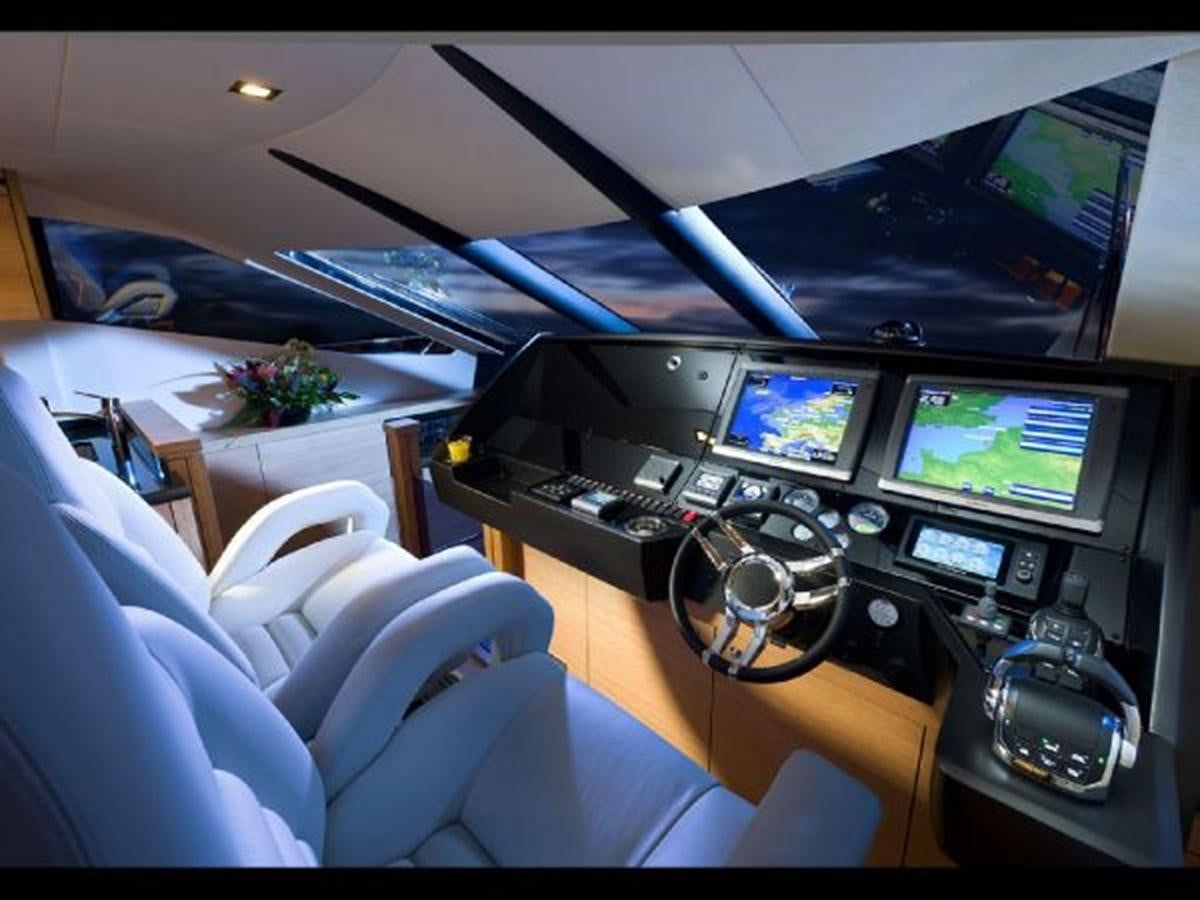 inside of a car aboard 2012 SUNSEEKER MANHATTAN 63 Yacht for Sale