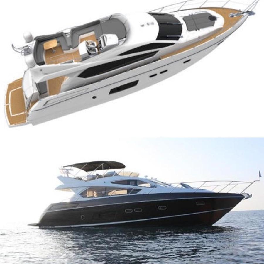 a boat with a motor attached to it aboard 2012 SUNSEEKER MANHATTAN 63 Yacht for Sale