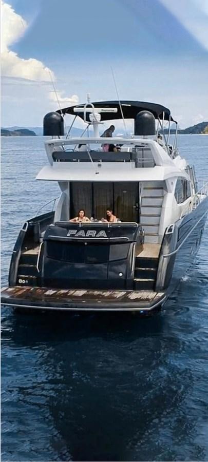 a boat on the water aboard 2012 SUNSEEKER MANHATTAN 63 Yacht for Sale