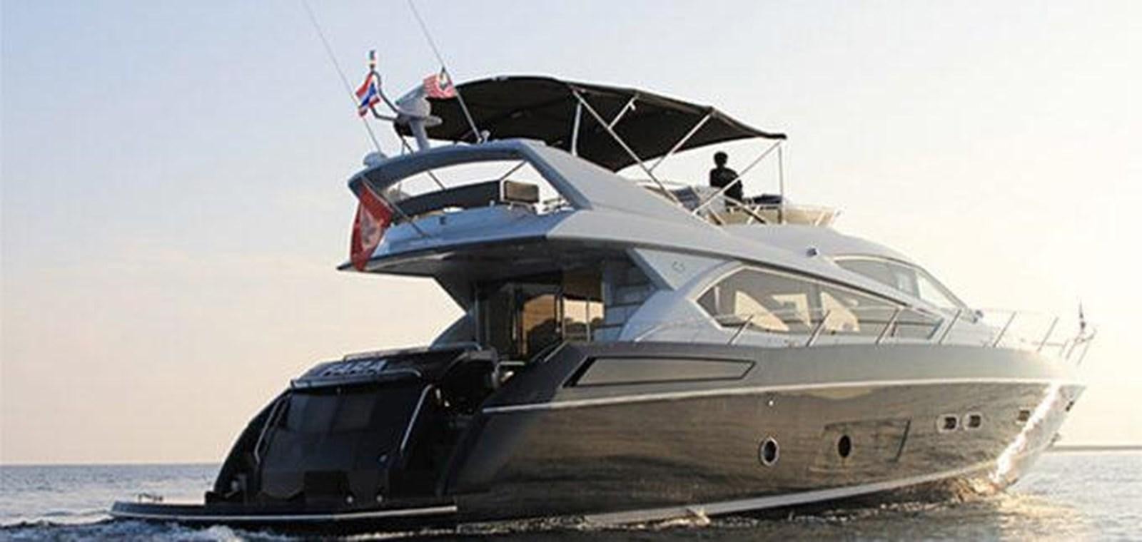 a boat on the beach aboard 2012 SUNSEEKER MANHATTAN 63 Yacht for Sale