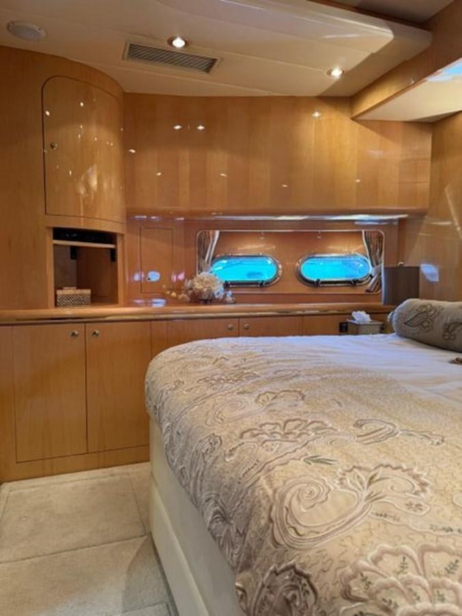 a bed in a room aboard CLASSIFIED Yacht for Sale