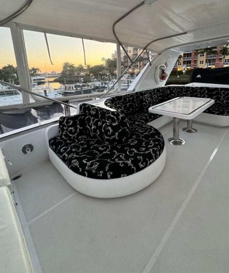 a large black object on a white surface aboard CLASSIFIED Yacht for Sale