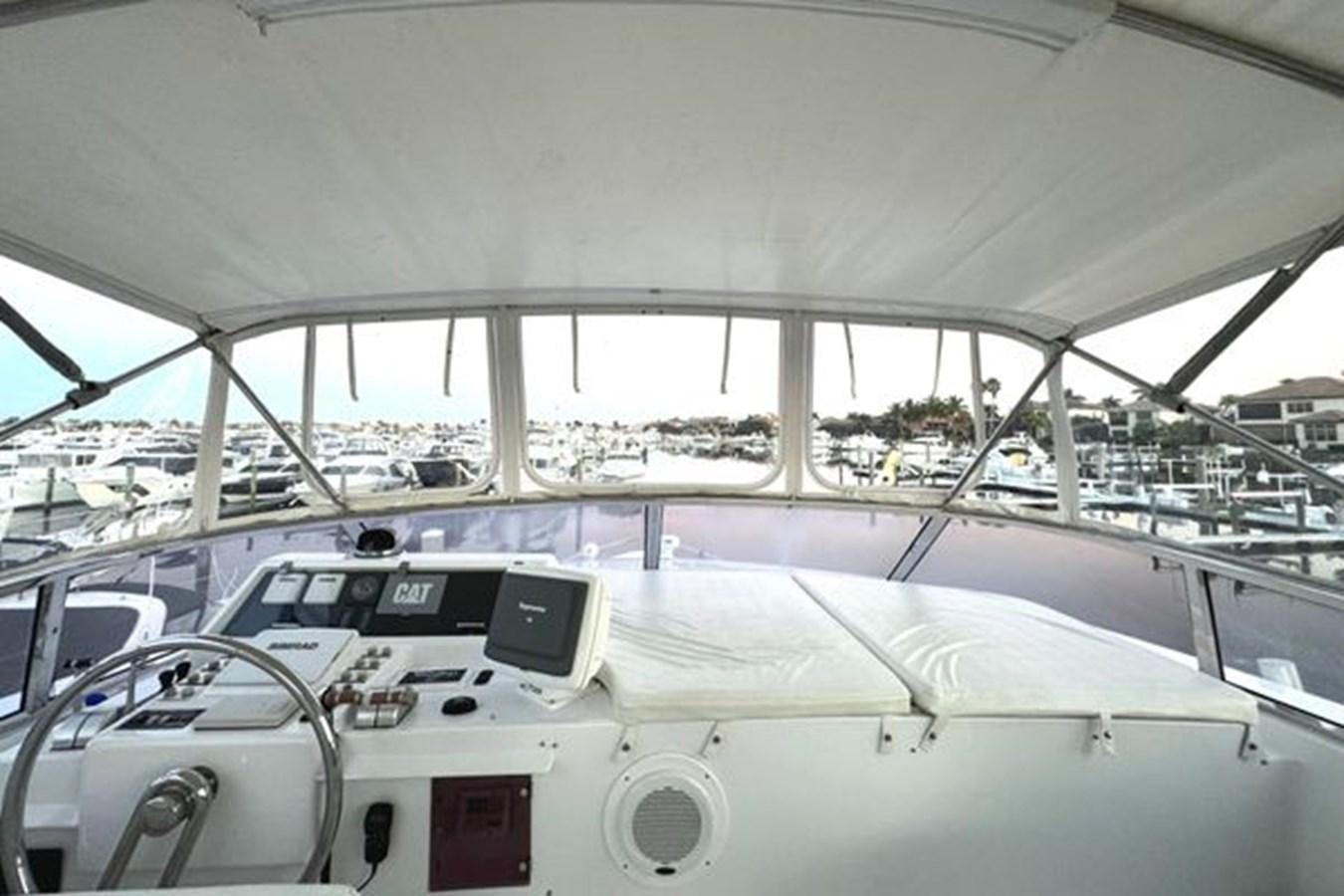 the inside of a car aboard CLASSIFIED Yacht for Sale