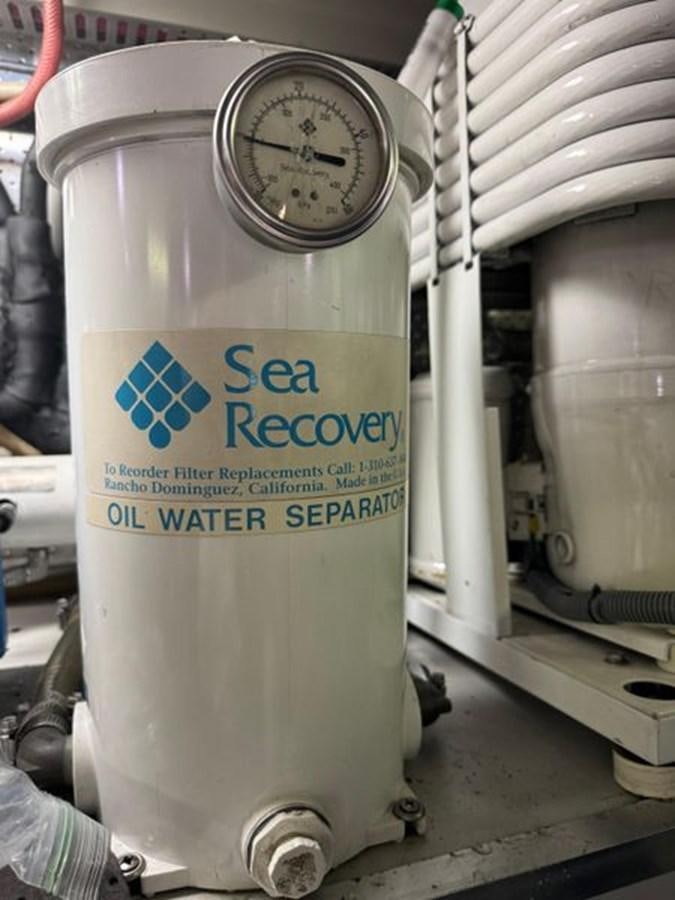 a silver meter with a blue label aboard CLASSIFIED Yacht for Sale