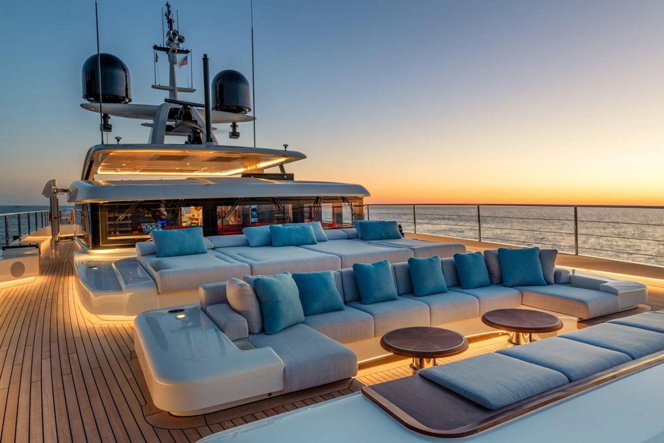 a boat on a boat aboard CLUB M Yacht for Sale