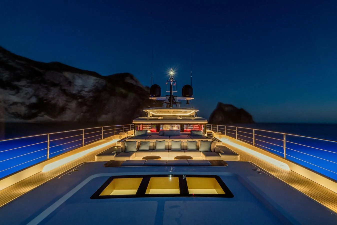 a boat on a body of water aboard CLUB M Yacht for Sale