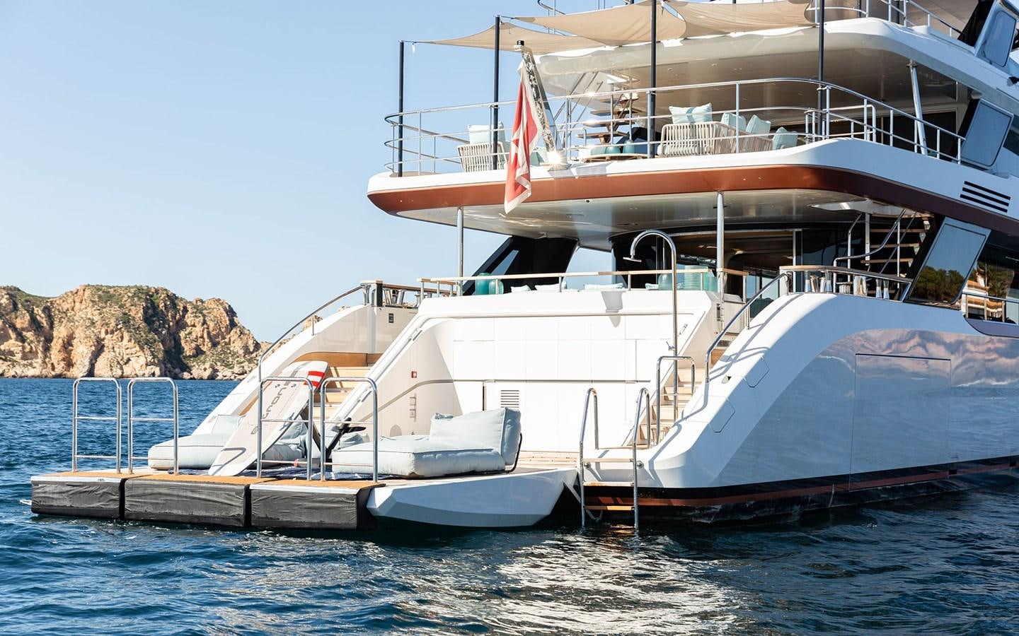 a couple of boats on the water aboard EH2 Yacht for Sale