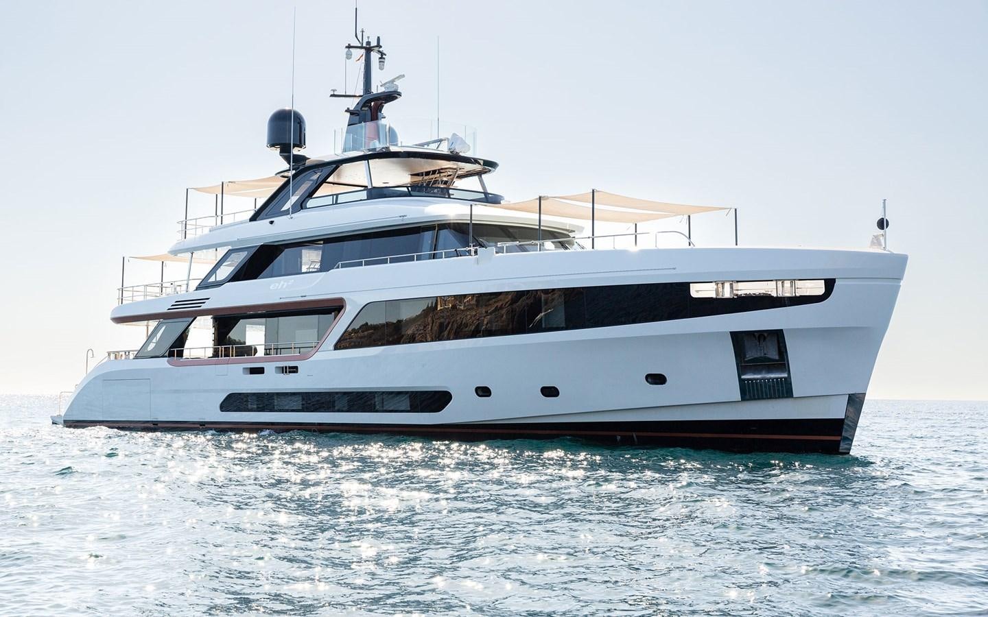 a boat on the water aboard EH2 Yacht for Sale