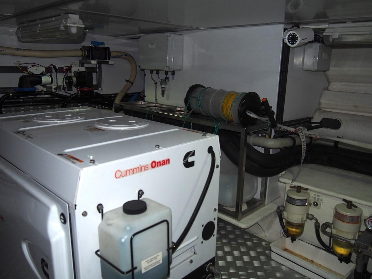 a machine in a room aboard GUARDIAN ANGEL Yacht for Sale